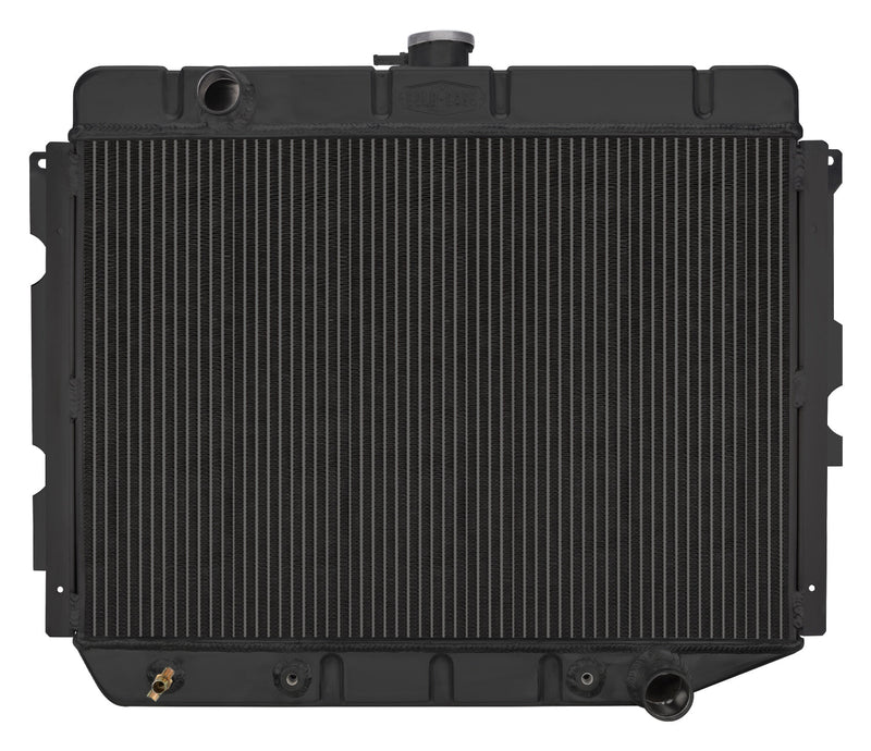 66-74 A,B,C, E Body With AC Automatic 17 x 26 Inch Aluminum Performance Radiator| Black Night Rider Series Cold Case Radiators