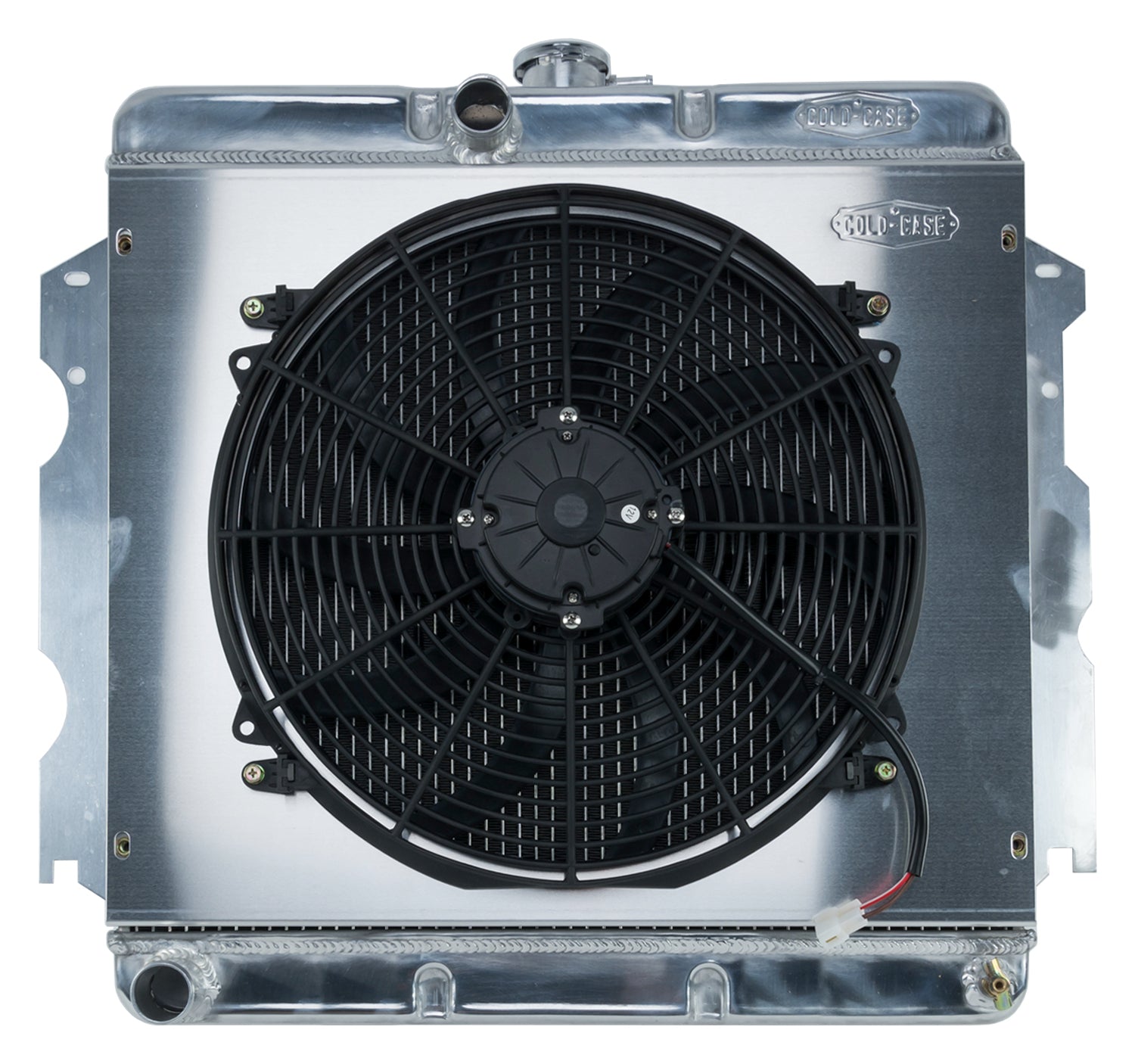 62-74 A,B,C,E Body SB Aluminum Performance Radiator And 16 Inch Fan Kit MT 18x22 Inch Cold Case Radiators