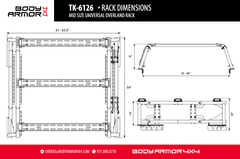 MID SIZE UNIVERSAL OVERLAND RACK