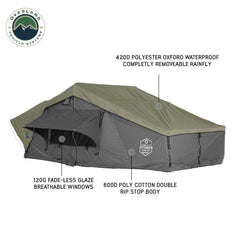 Overland Vehicle Systems Nomadic 4 Person Extended Soft Shell Roof Top Tent - Recon Recovery