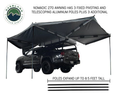 Overland Vehicle Systems Nomadic 270 Awning w/ Black Cover