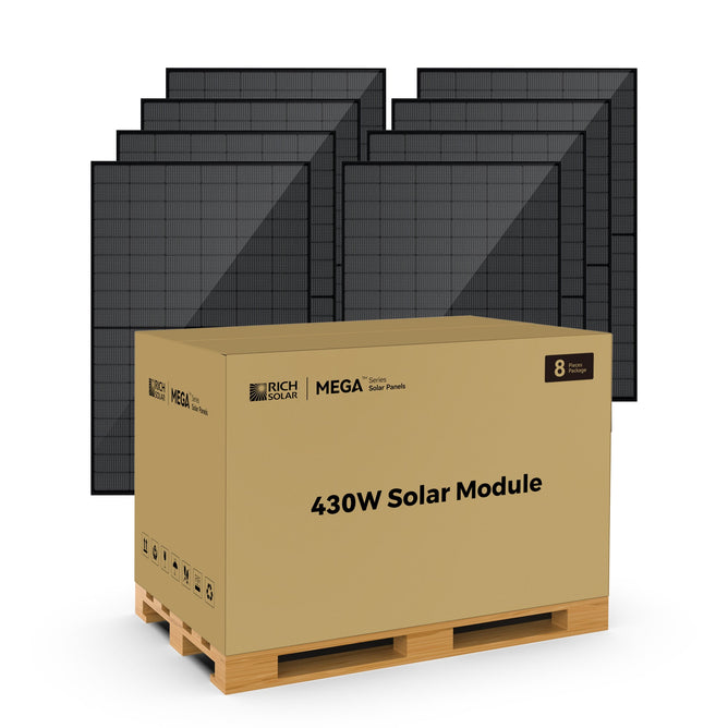 MEGA 430 BIFACIAL | 430W Bifacial N-Type Solar Panel | Premium 24V Gri