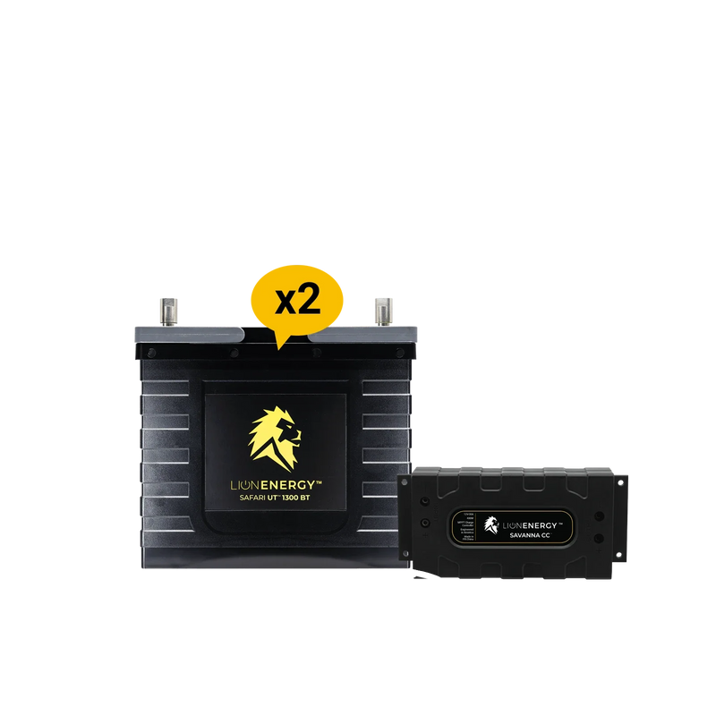 Lion Energy 12V Lithium Battery 210Ah Solar Power System (2 - UT 1300s)