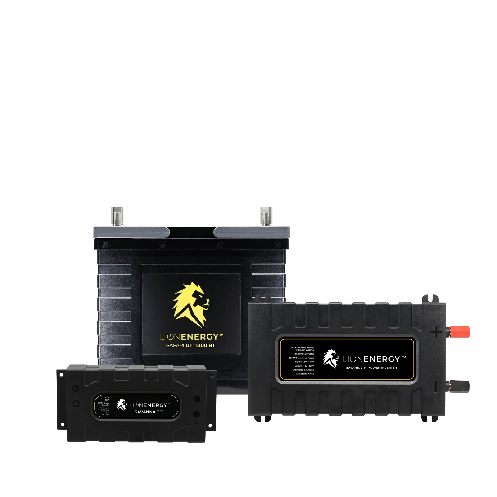 Lion Energy 12V Lithium Battery 105Ah Solar Power System with Inverter (1 - UT 1300)
