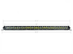 32" Lower Bumper Flush Slim Light Bar Kit For 2016-2023 Toyota Tacoma
