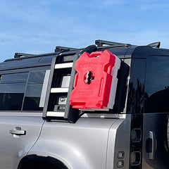 Land Rover Defender 20-21 Ladder mounted Rotopax bracket, Aluminum, Black, Right side mount