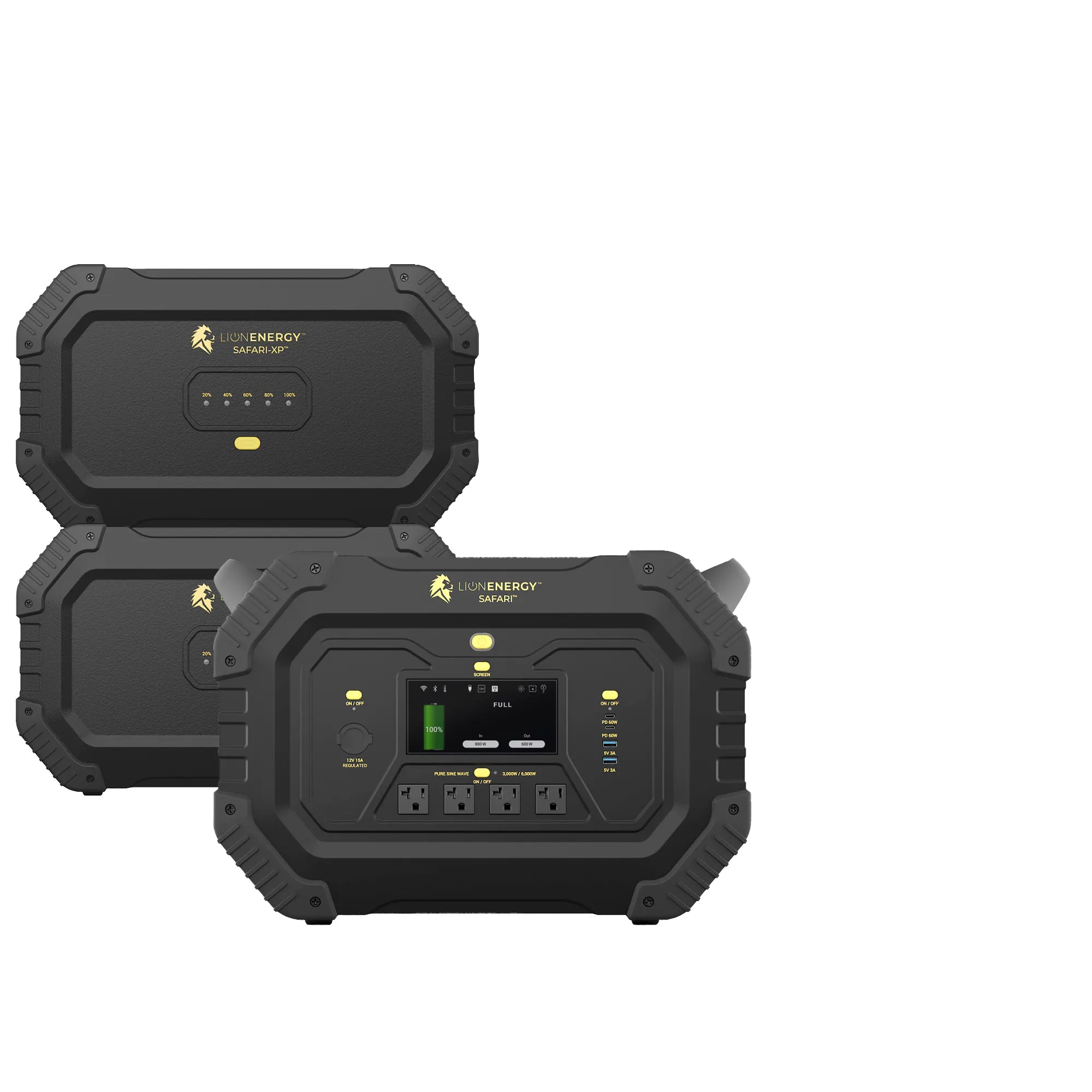 Safari+2 XPs - Portable Power Station Bundle (3,000W, 6,988Wh, LiFePO4)
