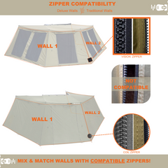 23ZERO Peregrine 270° Deluxe Awning Walls – Ultimate Weather Protection (Fits 5 Arm Awnings)