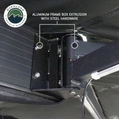 OVS XD Nomadic 270 Degree Awning W/Lights & Black Out - Black Body, Grey Trim & Black Travel Cover