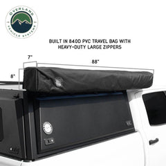 XD Nomadic 270 - Awning W/Lights & Black Out Grey Hex, Black Trim & Black Travel Cover