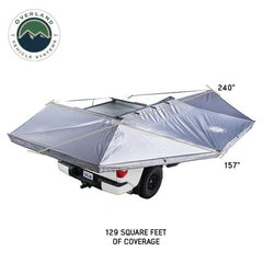 XD Nomadic 270 - Awning W/Lights & Black Out Grey Hex, Black Trim & Black Travel Cover