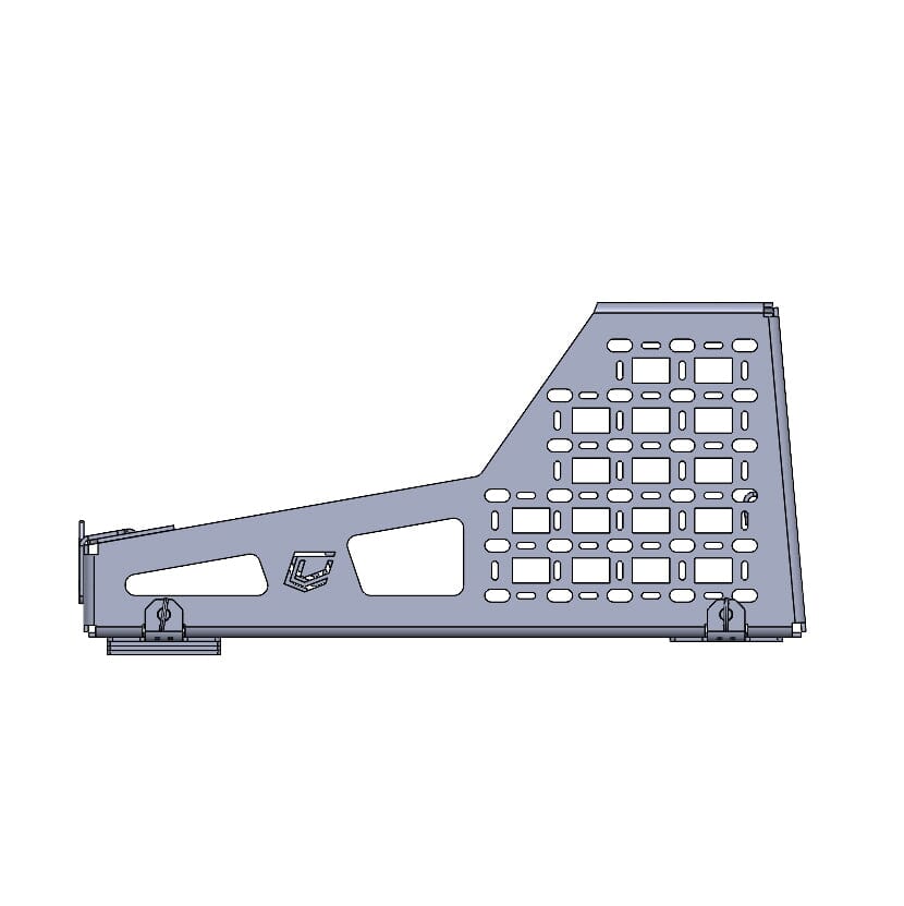 Tactical Series Bed-Mount Spare Tire Carrier Chassis Unlimited Inc. 