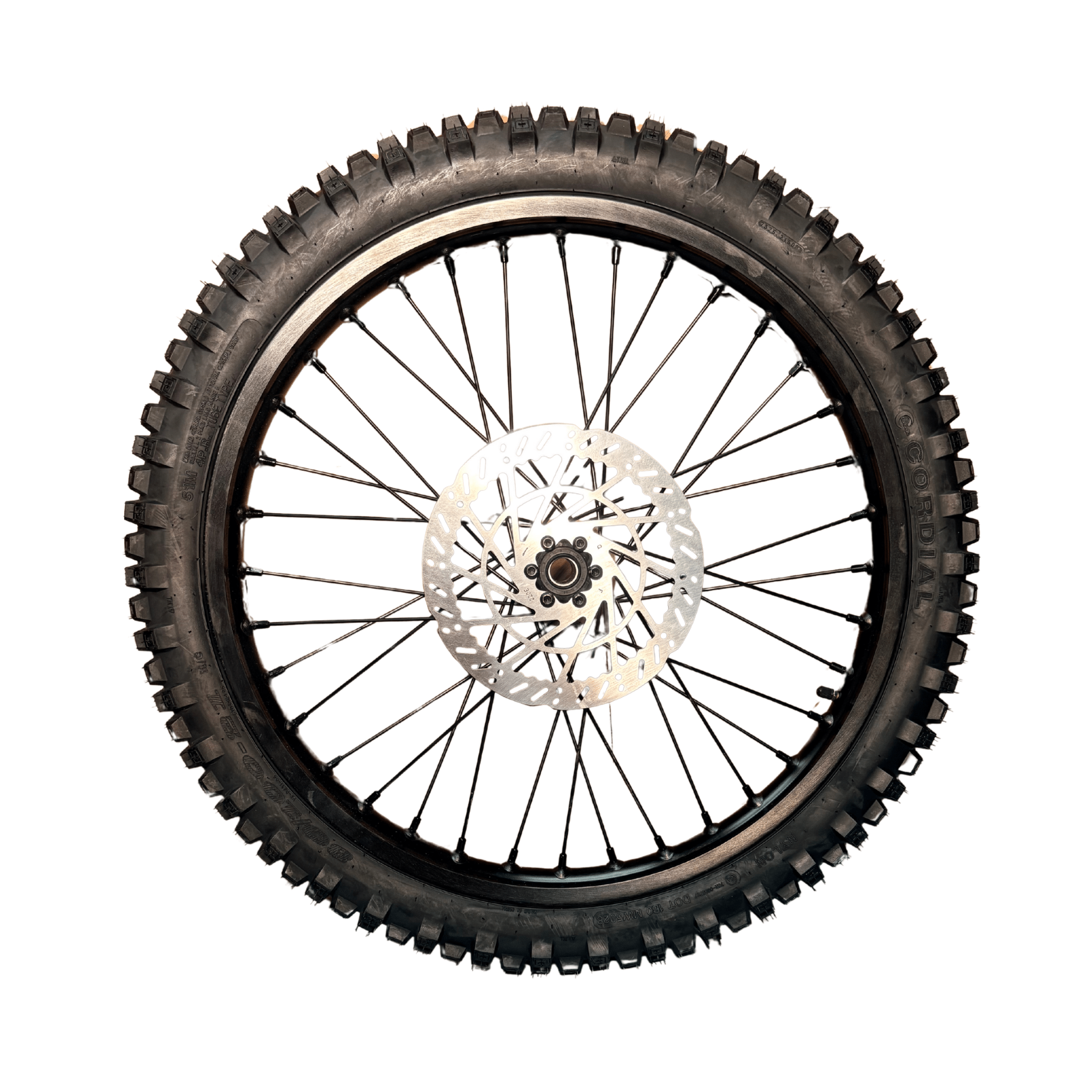 AL XE Pro 19" Front Wheel and Dirt Tires (Arctic Leopard XE  Pro OEM)
