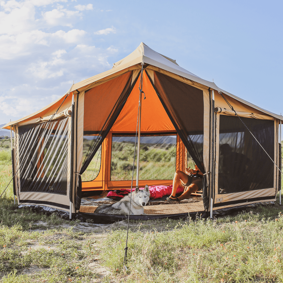 White Duck Outdoors Altimus Bell Tent Ground Tarp - Thumbnail 4