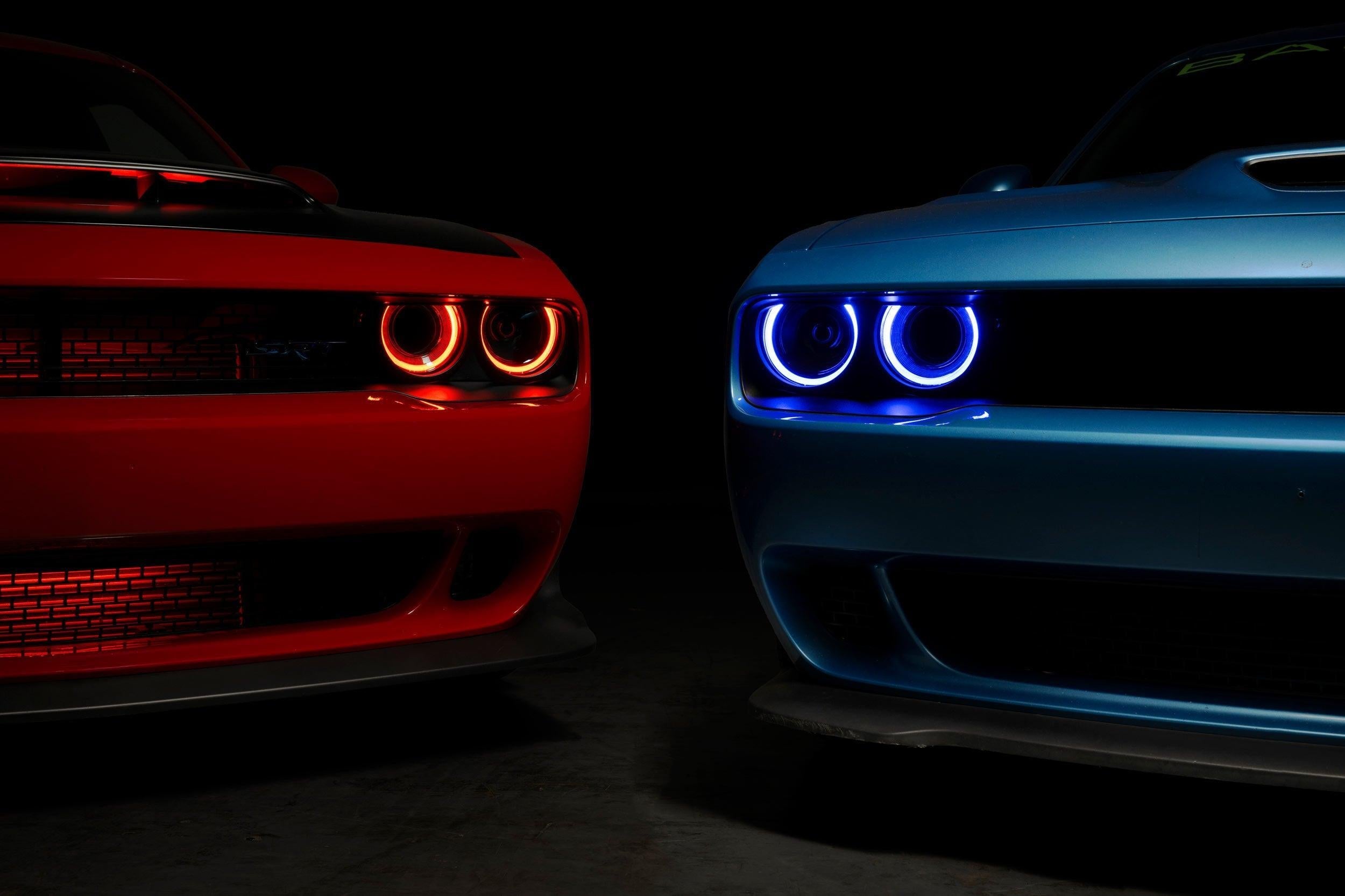 Dodge Challenger (15-23 / RGB / Set): Morimoto XRGB LED Headlights