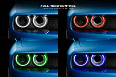 Dodge Challenger (15-23 / RGB / Set): Morimoto XRGB LED Headlights