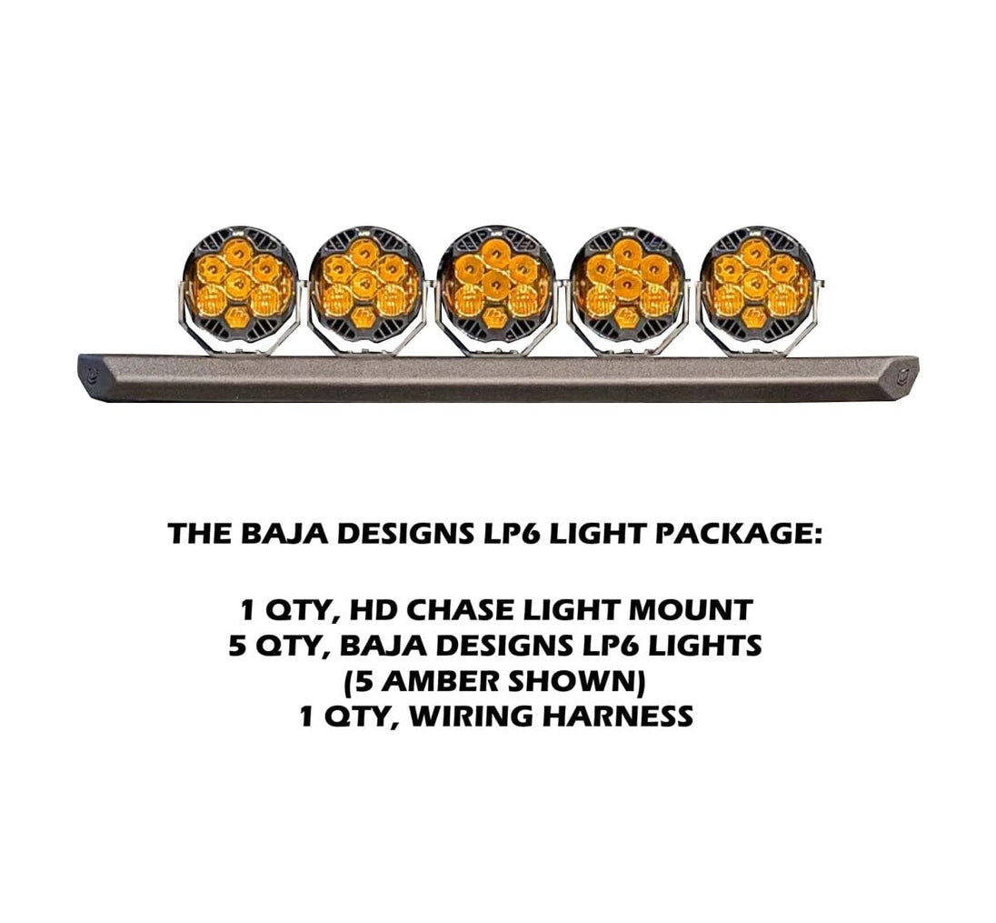 HD Chase Light Mount – Front Curved Pod / Light Bar Mount Chassis Unlimited Inc. 19-25 RAM 2500/3500 LIGHT MOUNT BAJA LP6 PACKAGE (5 AMBER) 
