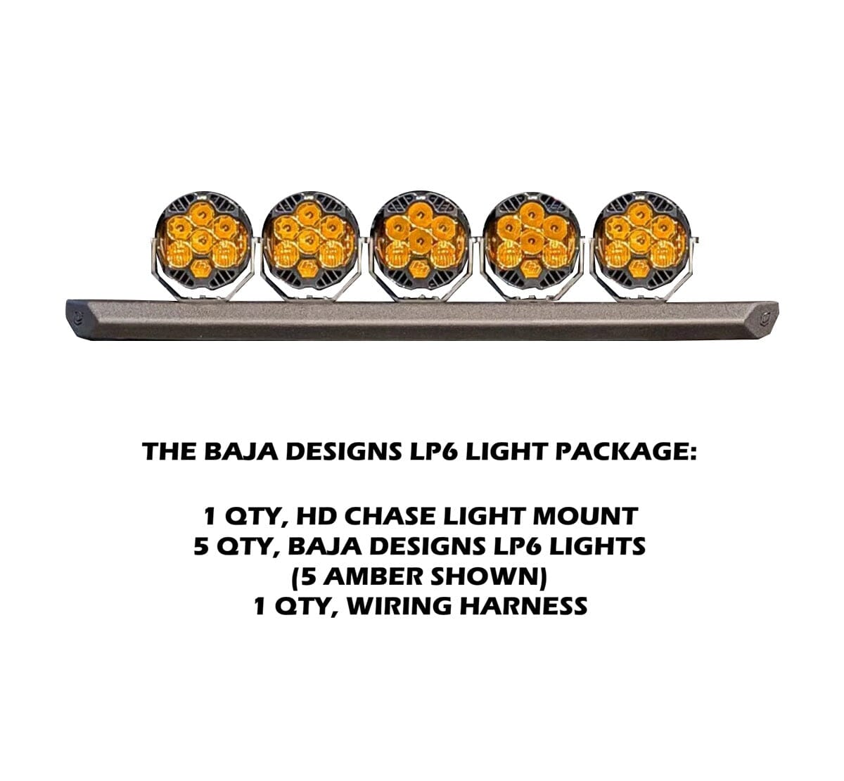 HD Chase Light Mount – Front Curved Pod / Light Bar Mount Chassis Unlimited Inc. 19-25 RAM 2500/3500 LIGHT MOUNT BAJA LP6 PACKAGE (5 AMBER) 