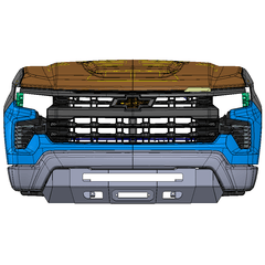 2022-2024 CHEVY SILVERADO 1500 PROLITE FRONT BUMPER