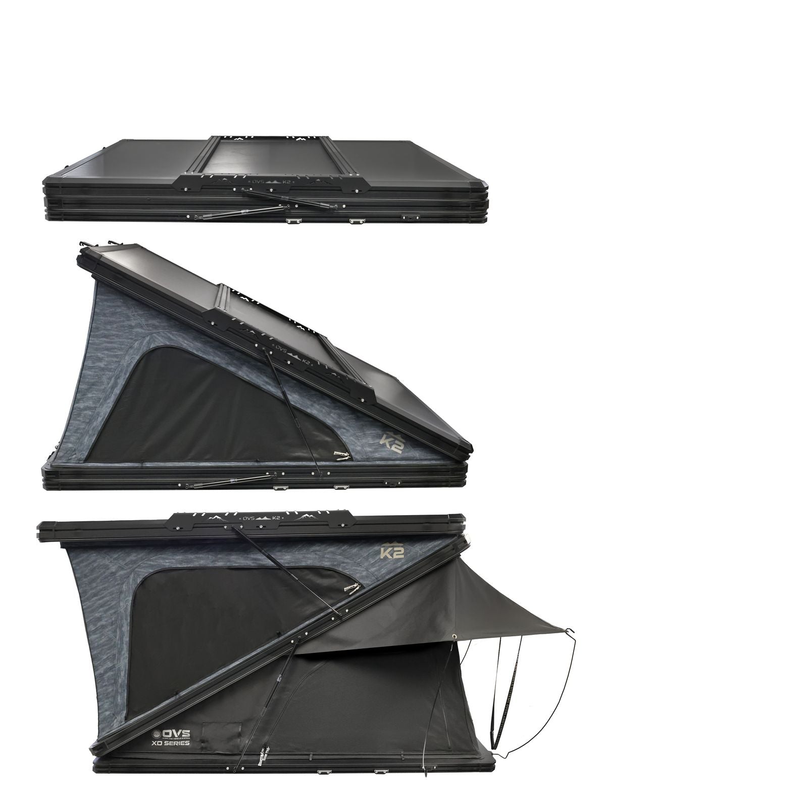 OVS XD K2 Pop Up Roof Top Tent | 4 Season Hard Shell Clamshell Rooftop Tent