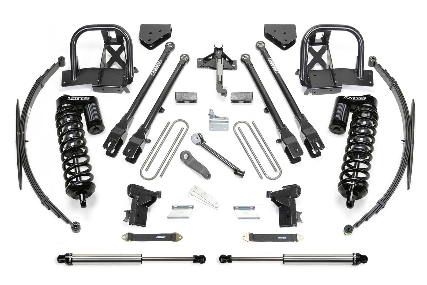 Fabtech K20381DL - 08-10 Ford F350 4WD 10in 4Link Sys w/Dlss 4.0 C/O& Rr Dlss