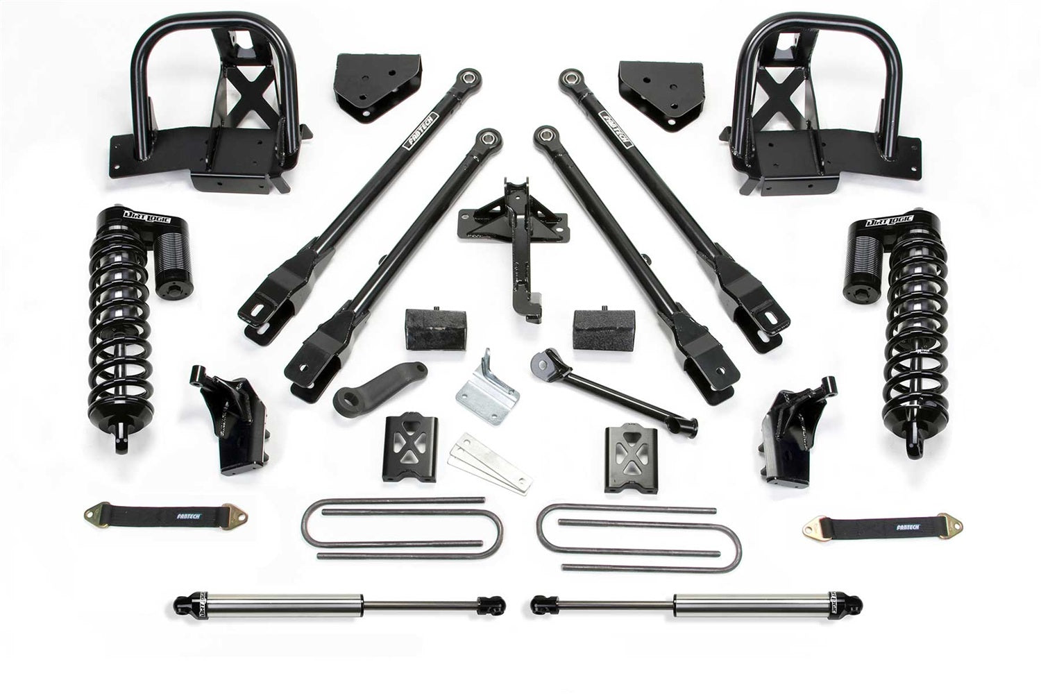 Fabtech K2138DL - 11-16 Ford F250 4WD 6in 4Link Sys w/Dlss 4.0 C/O& Rr Dlss