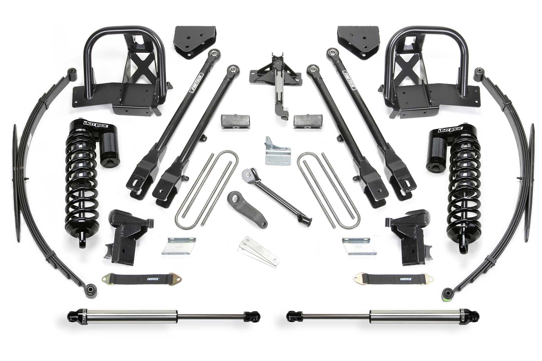 Fabtech K2154DL - 11-16 Ford F350 4WD 10in 4Link Sys w/Dlss 4.0 C/O & Rr Dlss