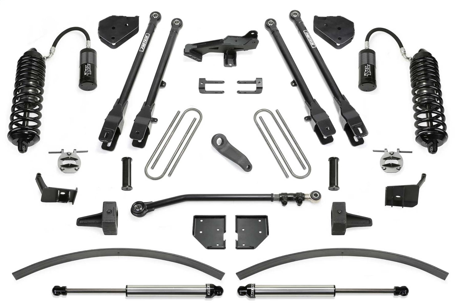 Fabtech K2302DL - 17-21 Ford F250/F350 4WD Diesel 8in 4Link Sys w/4.0 & 2.25
