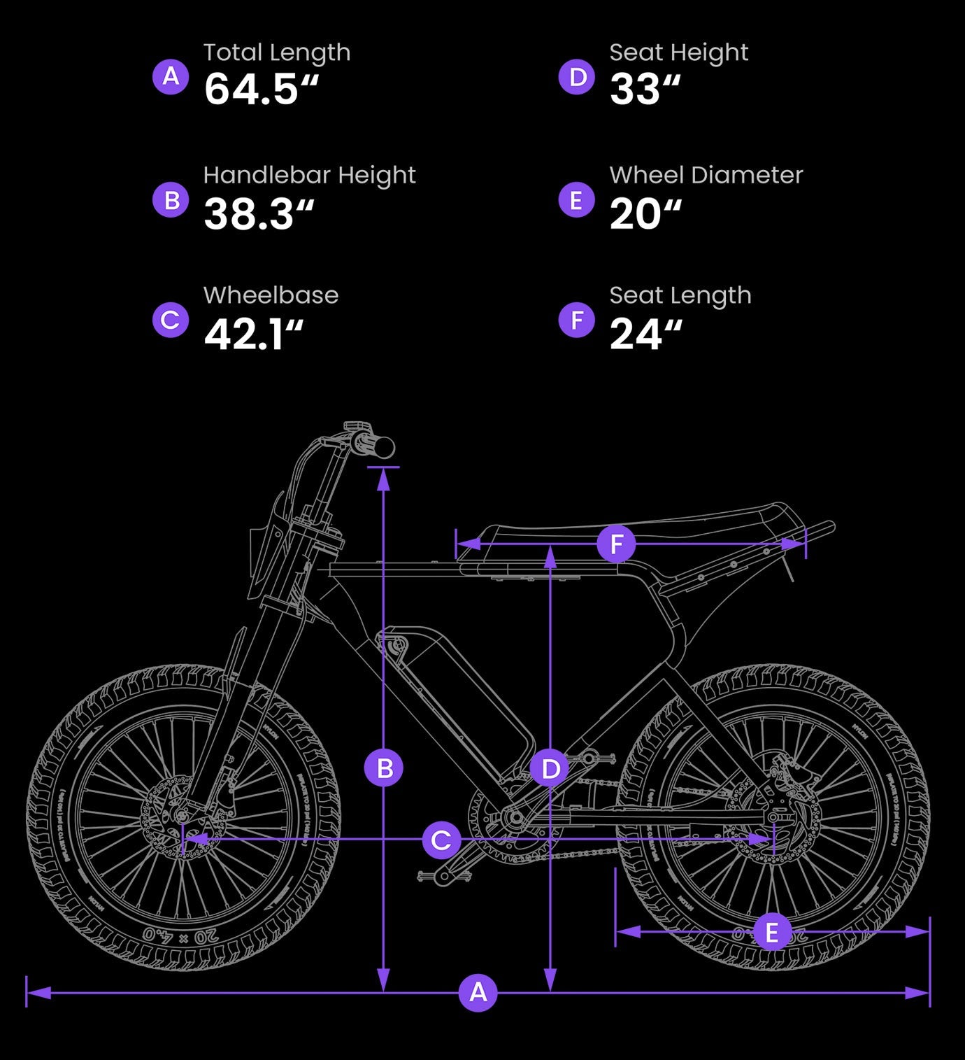 Macfox X1S size chart
