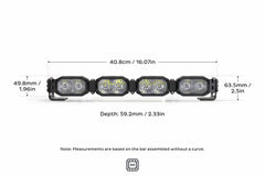 Morimoto Single-Row BangerBar Off-Road LED Light Bar: 4 Pod / 16"