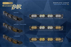 Morimoto Single-Row BangerBar Off-Road LED Light Bar: 4 Pod / 16"