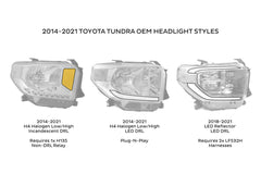 Morimoto Toyota Tundra XB Amber DRL LED Headlights (2014-2021)
