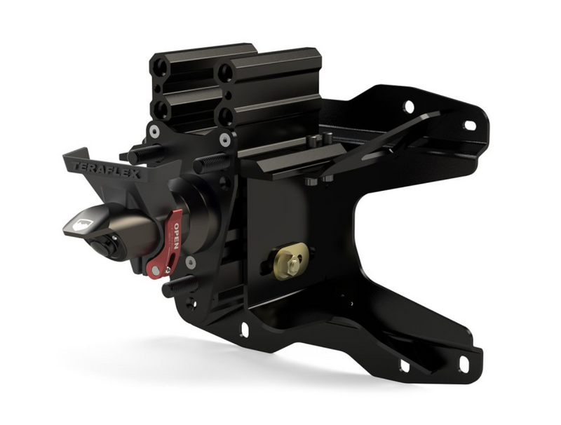 Teraflex JL: Alpha HD Adjustable Spare Tire Mount Kit w/ Brake Light & Camera Mounts5x5
