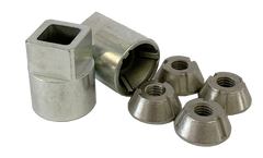 Security Nuts (M8x1.25) 4 Nuts, 2 Keys