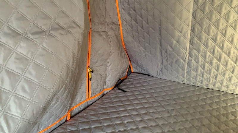 Insulated RTT Liner, Quilted, Zip-in, Gray