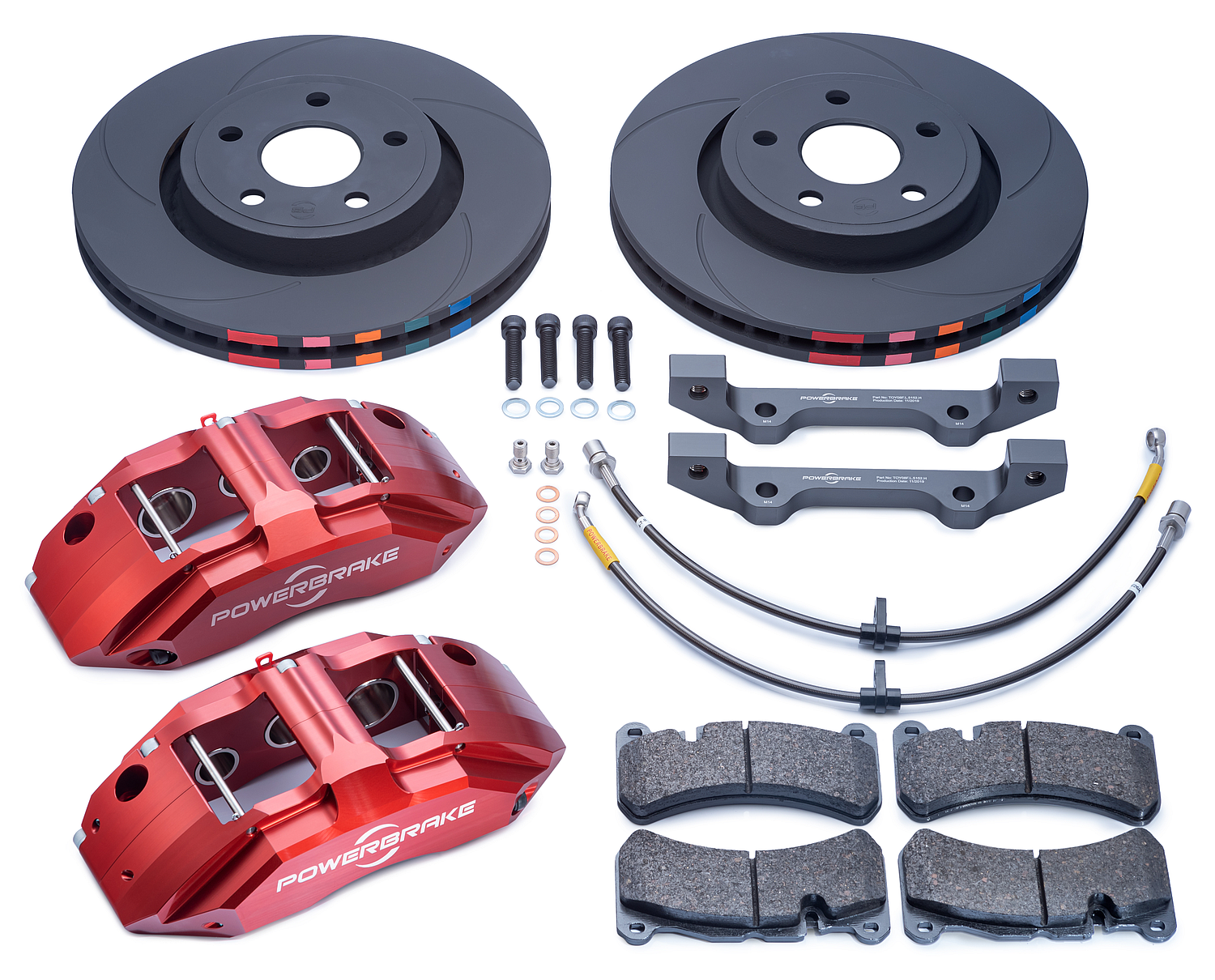 Powerbrake Stage 1 X-Line Big Brake Kit - Toyota Landcruiser 200 (M14 mounting bracket) (16-on)